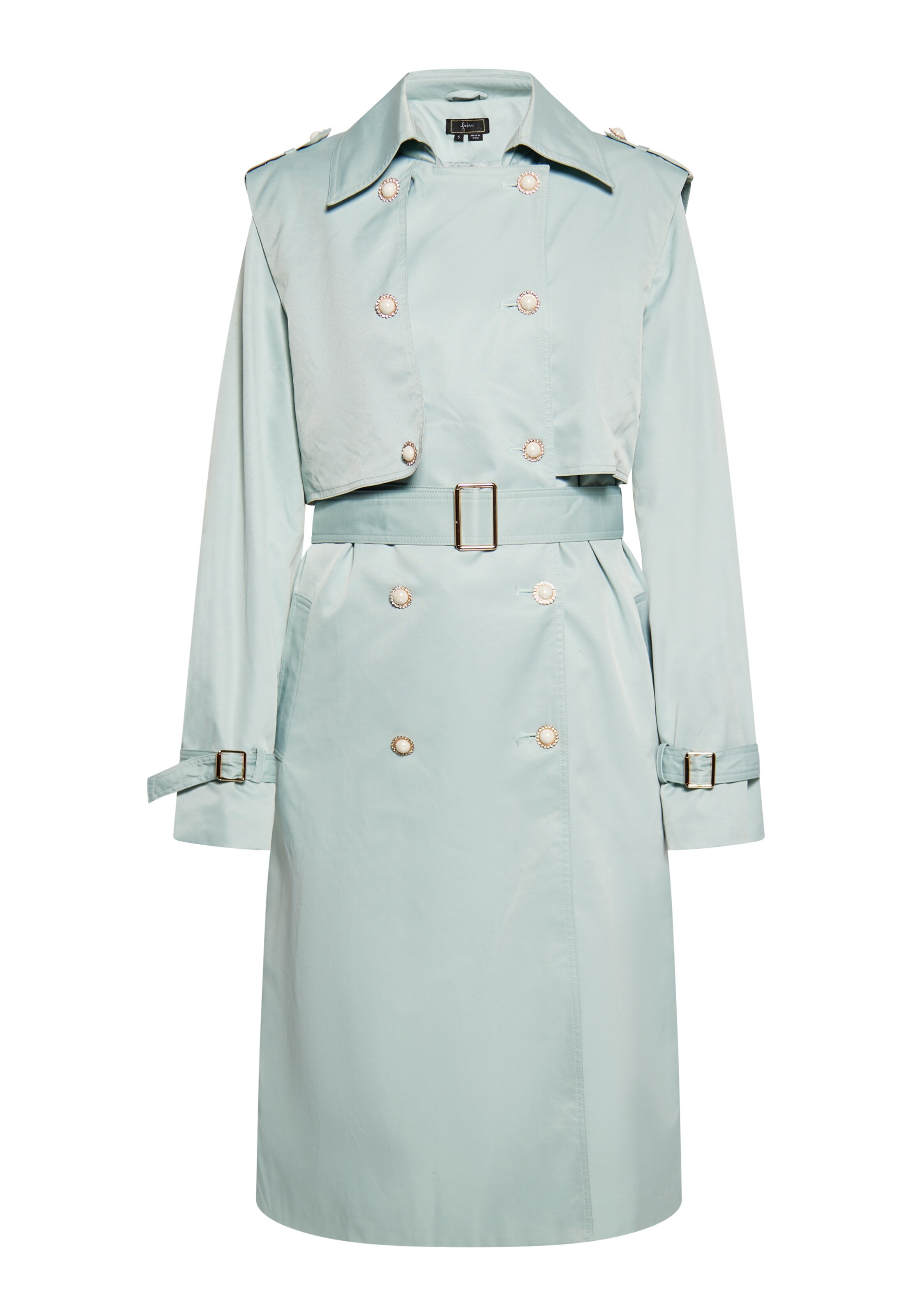 faina Prehoden plašč | zelena barva: sprednja stran