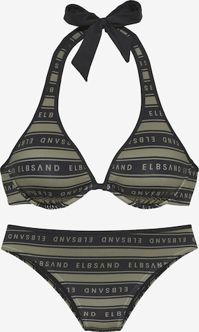 Bikini Elbsand en vert : devant