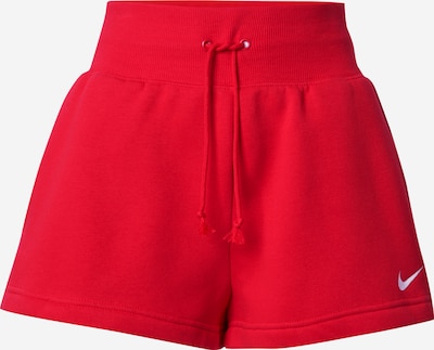 Nike Sportswear Byxa 'Phoenix Fleece' i röd / vit, Produktvy