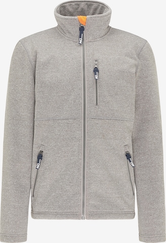 Mo SPORTS Athletic Fleece Jacket in Grey: front
