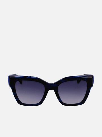 Longchamp Zonnebril in Blauw: voorkant