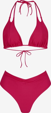 Nicowa Triangel Bikini 'ROSIWA' in Pink: predná strana