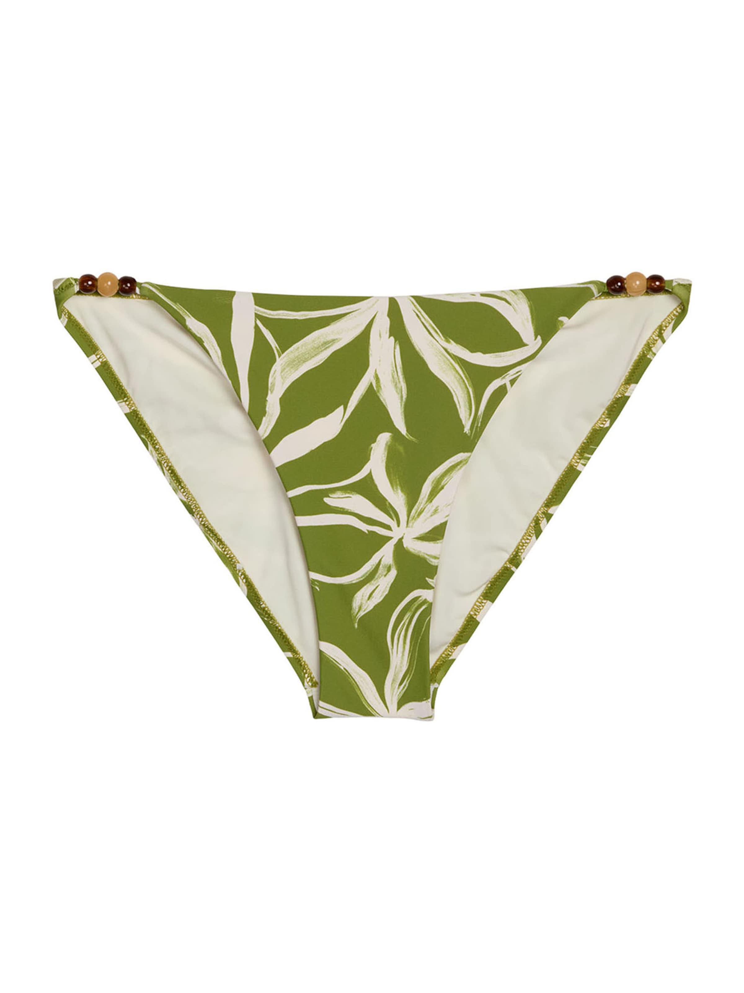 Marc O'Polo Bikini-Hose ' Abstract Flower ' in Grün: Vorderseite