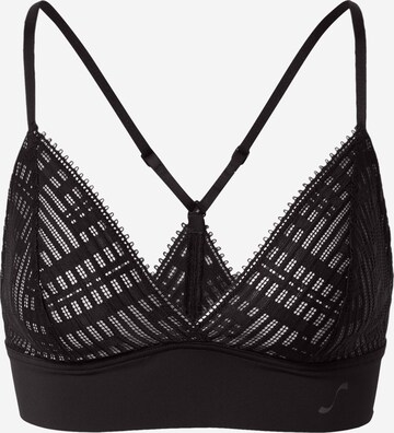 SLOGGI Triangle Bra 'S Seven' in Black: front