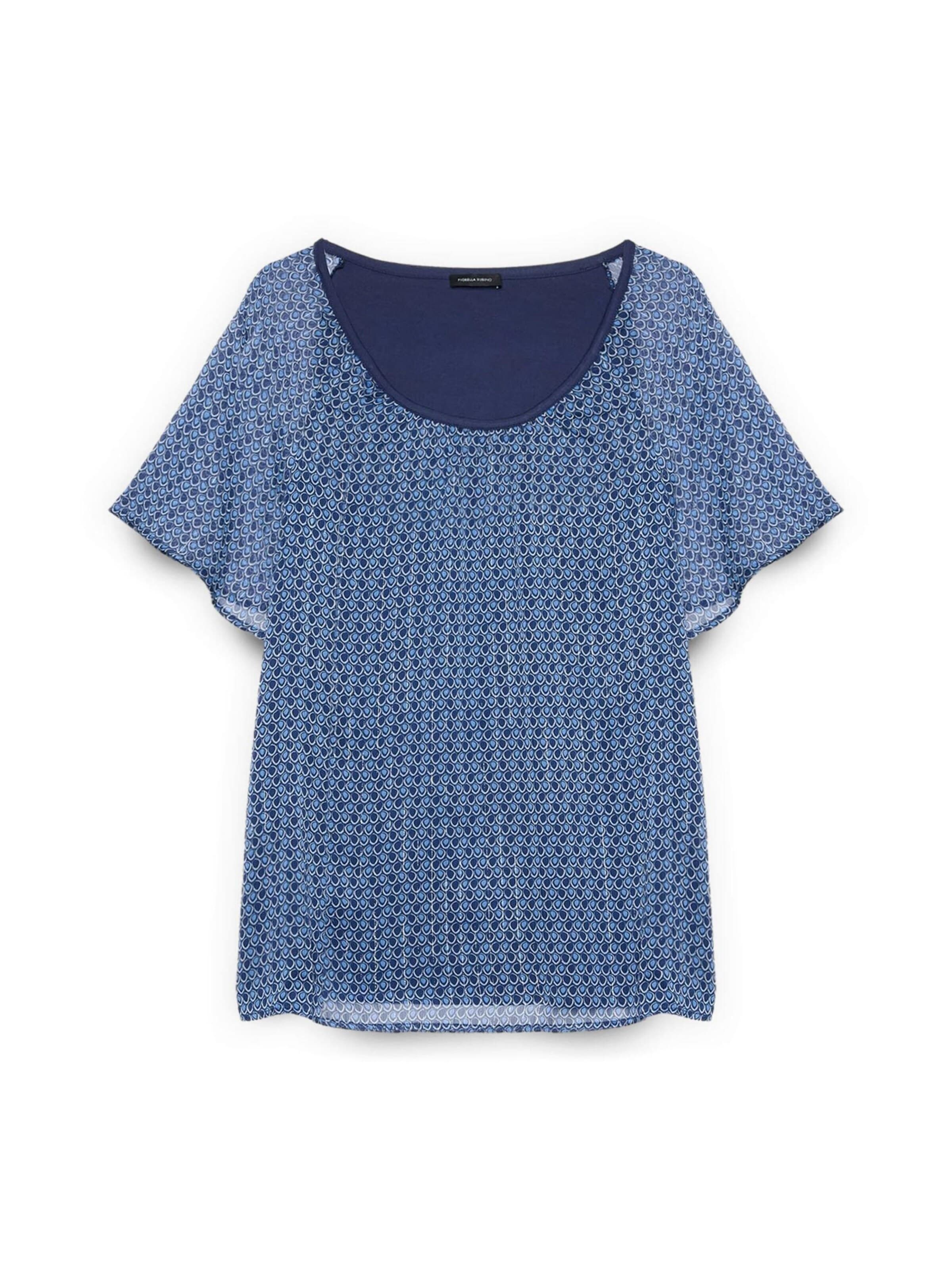 T-shirt Fiorella Rubino en bleu : devant