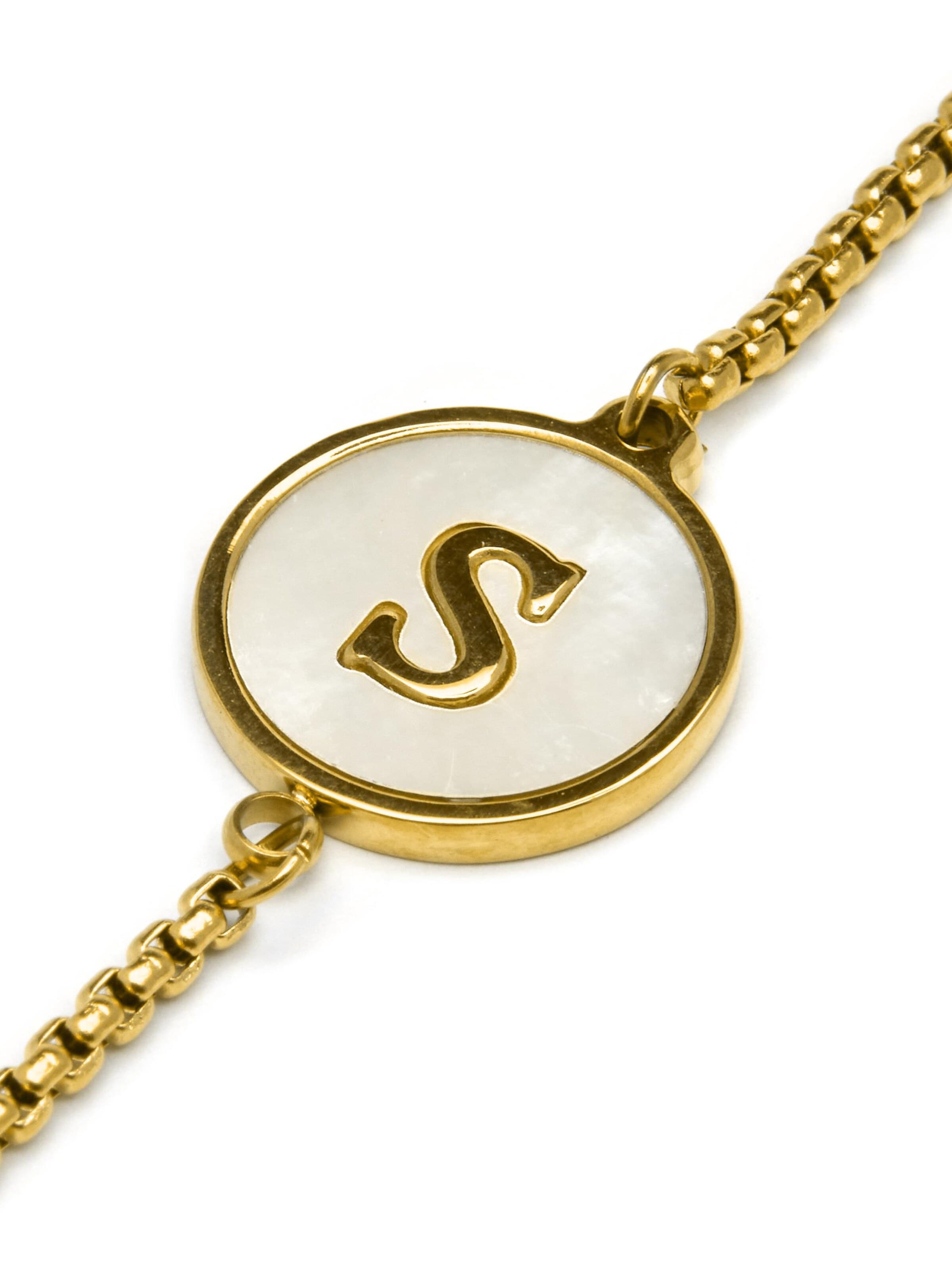 Luxenter Náramek 'Alphabet' – zlatá