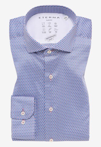 ETERNA Slim fit Overhemd in Blauw