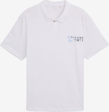 TOM TAILOR Men + Shirt in Wit: voorkant