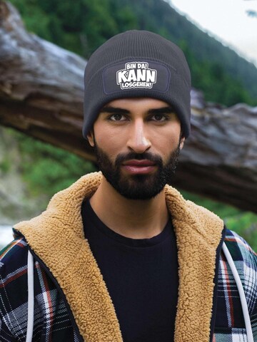 Youth Designz Beanie 'Bin da, kann losgehen' in Grey