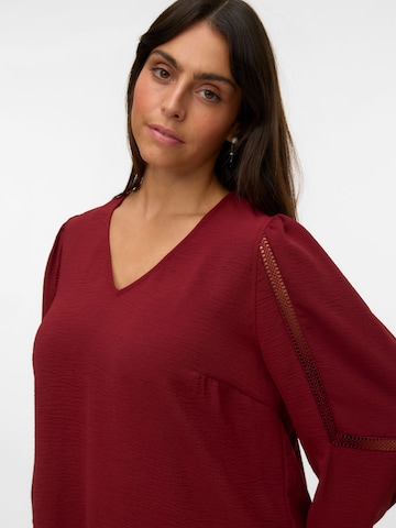 Vero Moda Curve Bluse 'VMCALVA' i rød