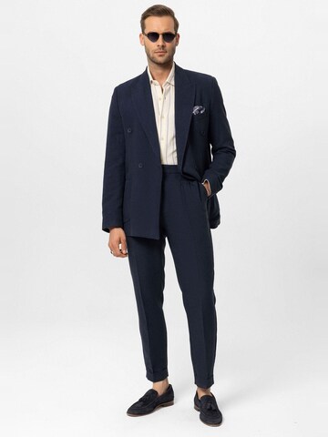 Coupe regular Veste de costume Antioch en bleu