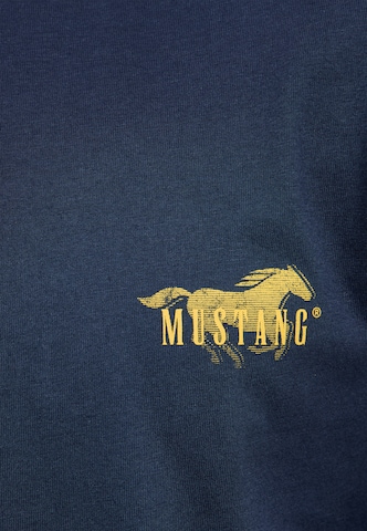 MUSTANG T-Shirt 'Austin' in Blau