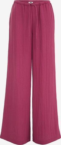 Wide Leg Pantalon WE Fashion en rose : devant