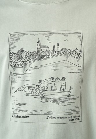Cleptomanicx T-Shirt 'Berblinger' in Grau