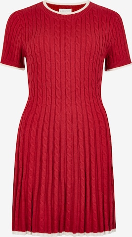 Apricot Kleid in Rot: Vorderseite