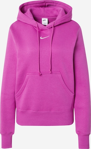 Nike Sportswear Свитшот 'PHNX FLC' в Ярко-розовый: спереди