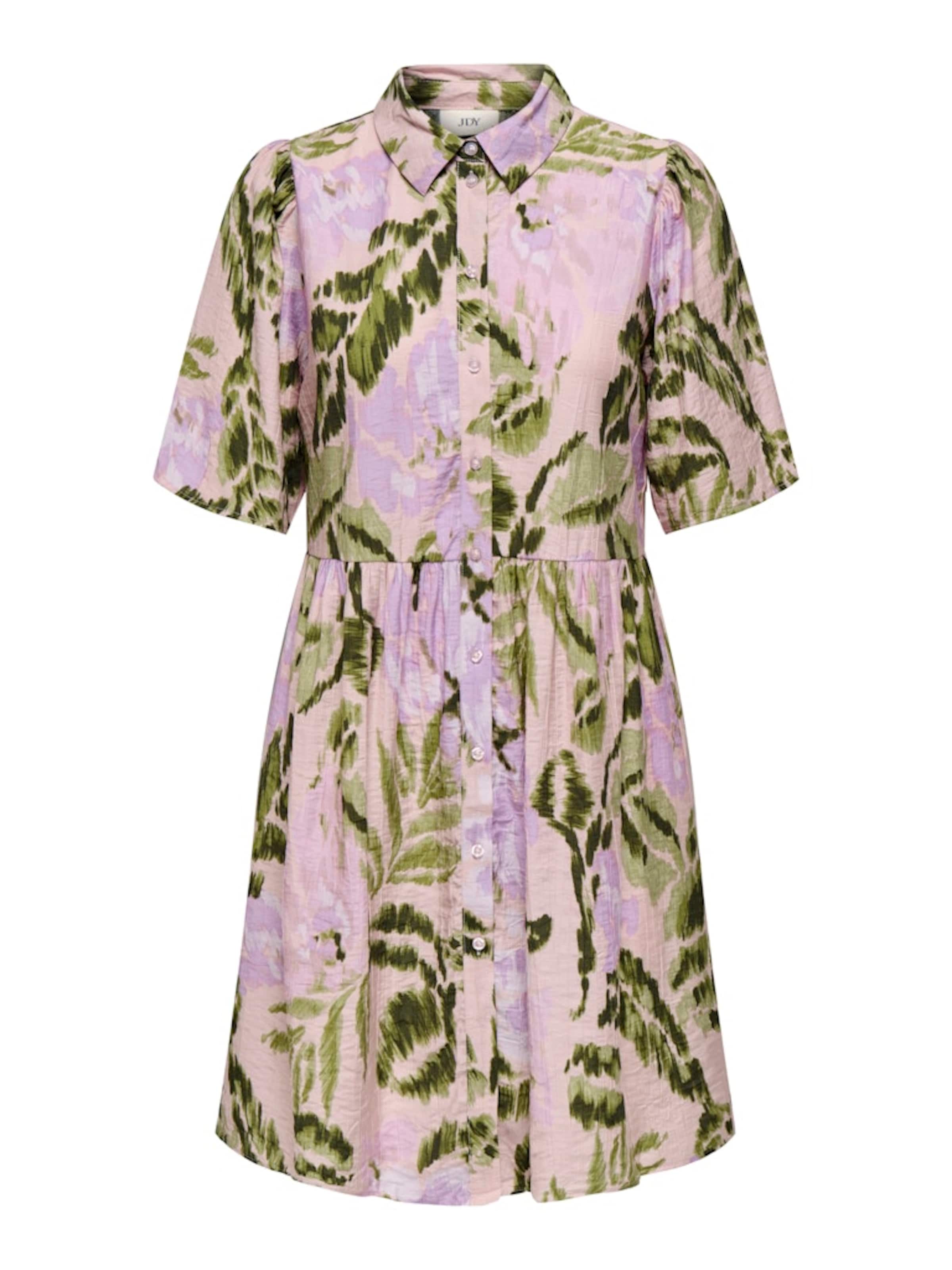 JDY Рокля тип риза 'JDYBILLY' в розово: отпред
