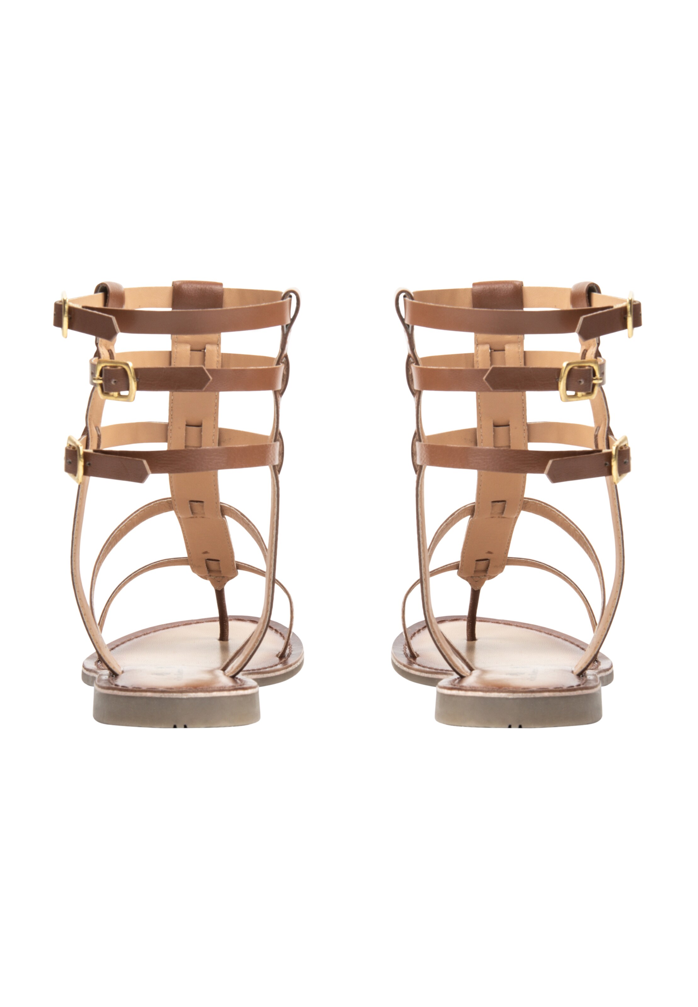 DreiMaster Vintage Босоножки с ремешком в Коричневый