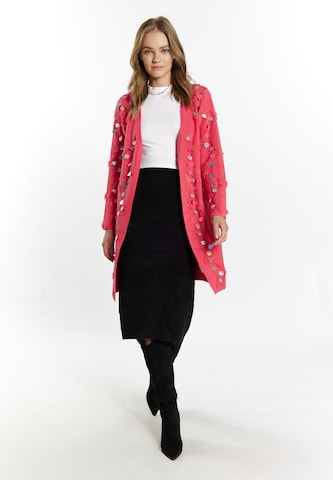 Cardigan IZIA en rose