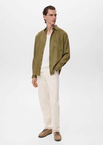 MANGO MAN Regular fit Button Up Shirt 'Augusto' in Green