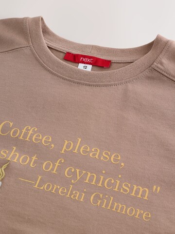 Next Tričko 'Autumnal Coffee Gilmore Girls' – hnědá