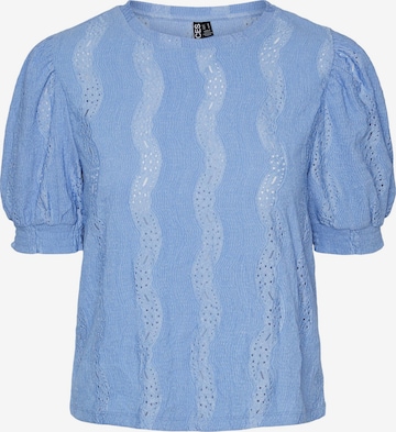 Camicia da donna 'Layla' di PIECES in blu: frontale