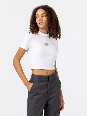 DICKIES Μπλουζάκι 'MAPLE VALLEY' σε λευκό: μπροστά