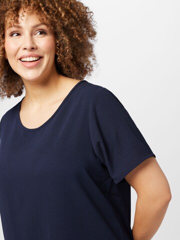 ONLY Carmakoma Blouse 'LUXMIE' in Blauw