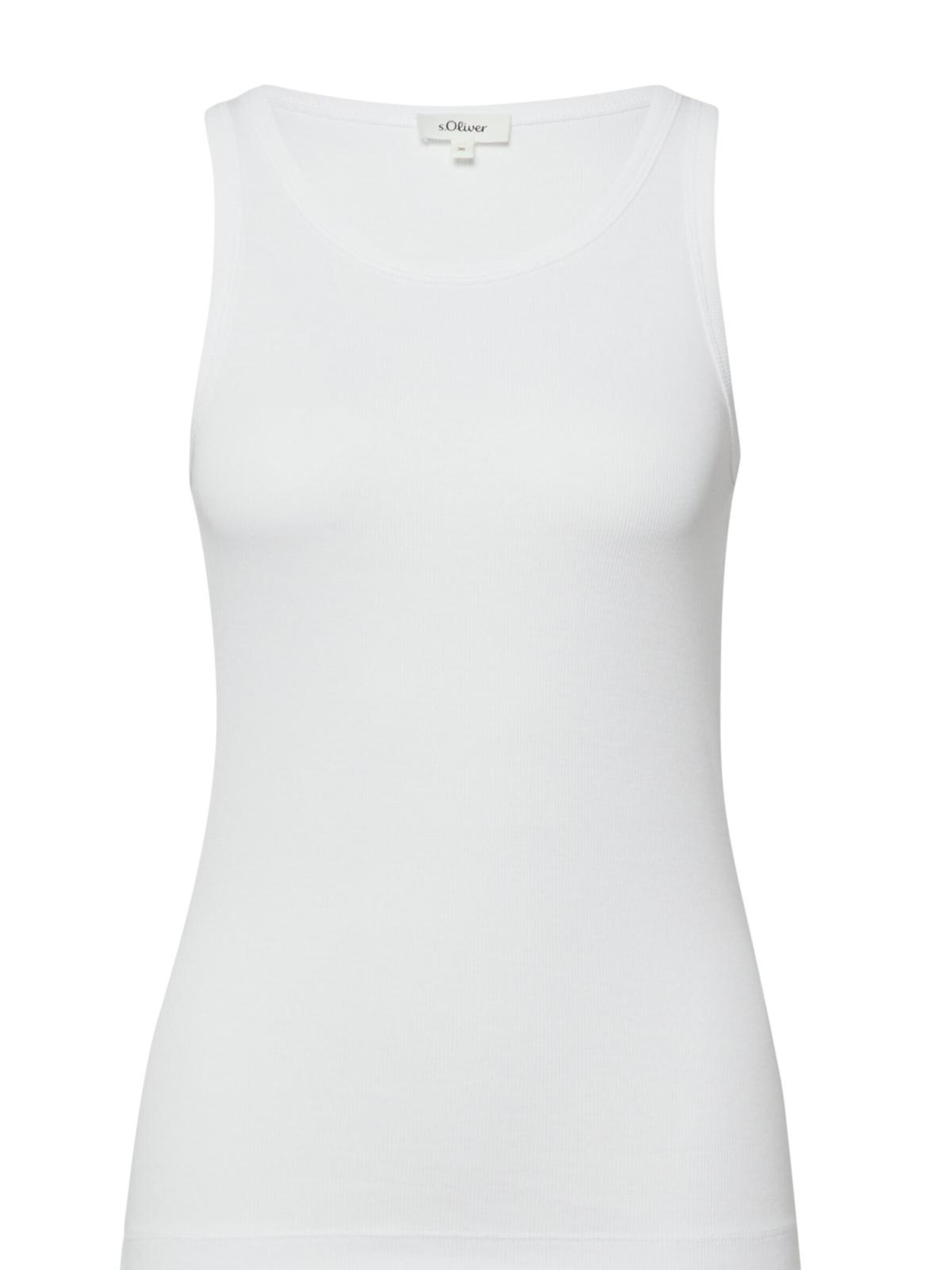 s.Oliver Shirt in Wit: voorkant
