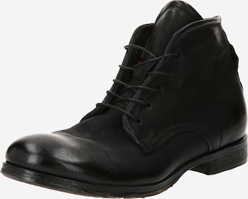 A.S.98 Δετό παπούτσι 'CLASH' σε μαύρο: μπροστά