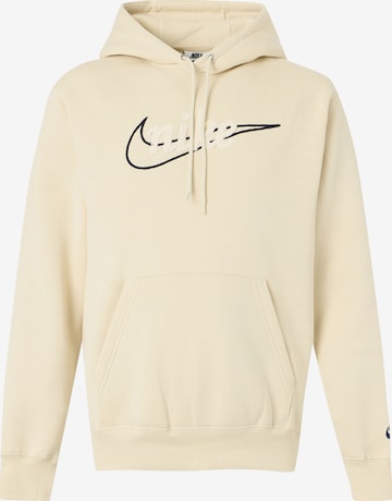 Nike Sportswear Sweatshirt 'CLUB' i beige: framsida
