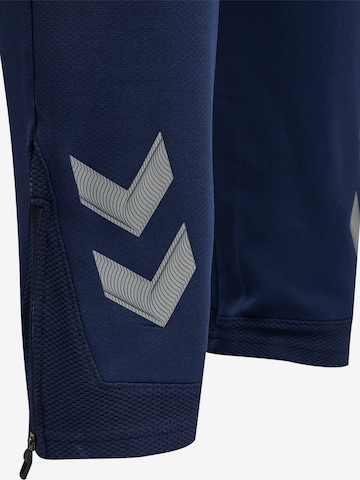 Hummel Slimfit Sporthose 'Lead' in Blau