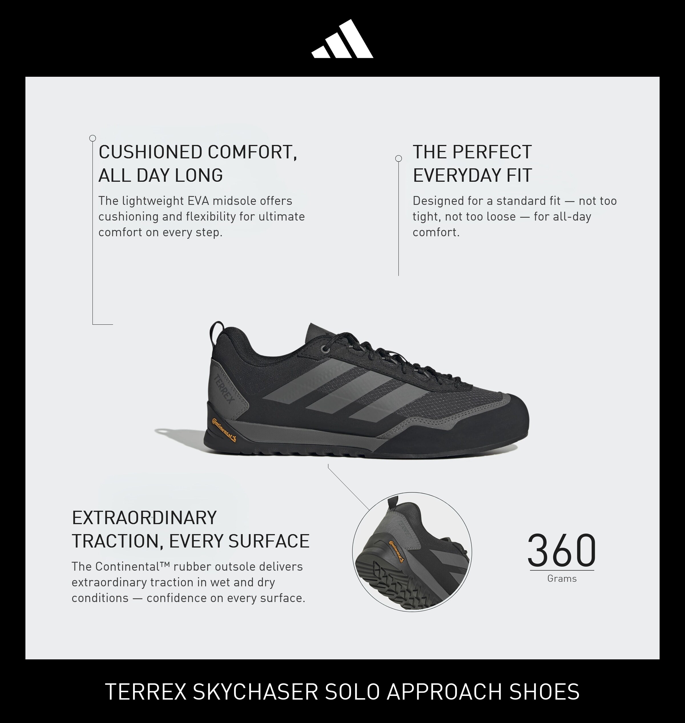 ADIDAS TERREX Полуботинки 'Skychaser Solo 3' в Черный