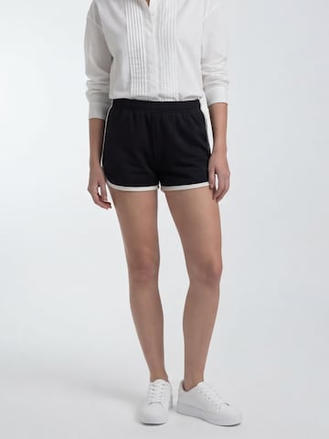 Antargo Regular Pants 'Women's Athletic Shorts' in Black: front