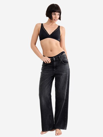 SLOGGI T-Shirt Soft-BH ' Blue GO Blush ' in Schwarz