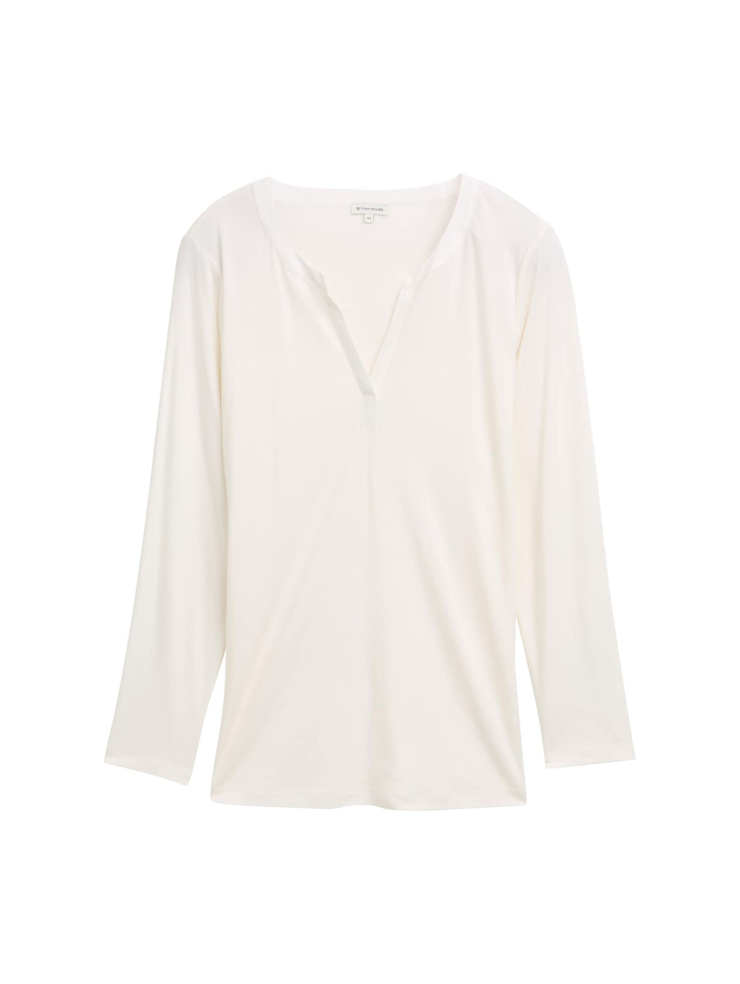 Tom Tailor Women + Shirt in Wit: voorkant