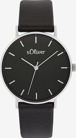 s.Oliver Uhr in Schwarz: predná strana