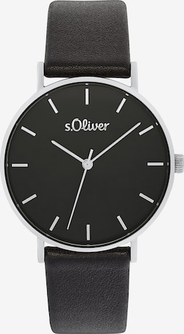 s.Oliver Analog Watch in Black: front