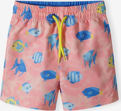 Maudymosi trumpikės iš MINOTI, spalva – mėlyna / šviesiai mėlyna / geltona / lašišų spalva, Prekių apžvalga