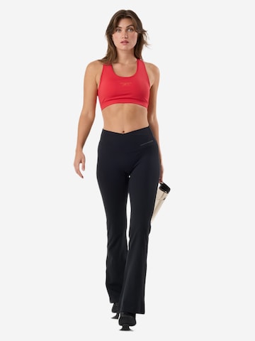 SWEDEMOUNT Bootcut Sportbroek 'Core' in Zwart