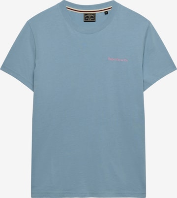 Superdry & Co Shirt 'Essential Company' in Blauw: voorkant