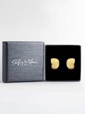 Sofia Milani Ohrringe 'Brushed'‌‌‌‌‌‌‌‌‌ in Gold