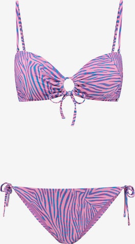 Shiwi Bandeau Bikini 'Zoe' w kolorze fioletowy: przód