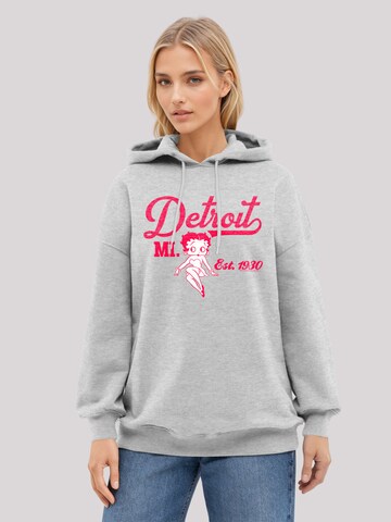 Sweat-shirt 'Betty Boop Detroit MI. Est 1930' F4NT4STIC en gris : devant