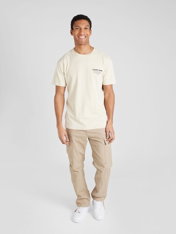 Tommy Jeans T-shirt 'Essential' i beige