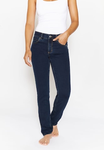 Angels Slimfit Jeans in Blauw: voorkant