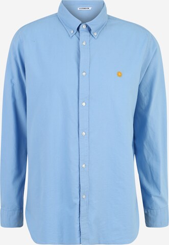 ABOUT YOU Limited Regular fit Button Up Shirt 'Melvin by Levin Hotho' in Blue: front