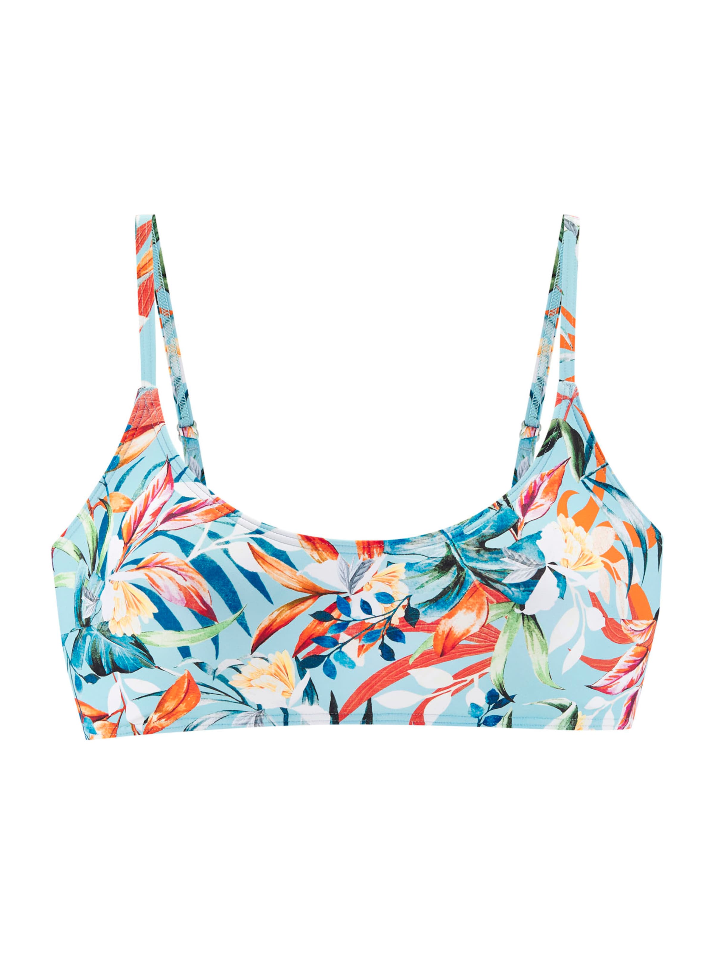 VENICE BEACH Bandeau Bikini Top in Mixed colors: front
