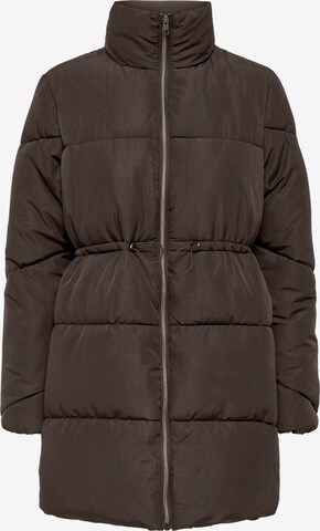 JDY Winter Jacket 'LUNA' in Brown: front