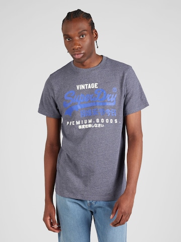 T-Shirt Superdry en gris : devant